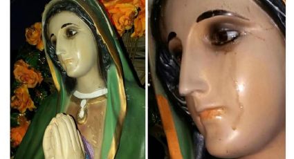 Derrama 'lágrimas' imagen de Virgen en Acapulco 