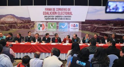PRI va en alianza con PVEM, Panal y Encuentro Social en Edomex