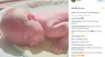 Anahí publica foto de su bebé en la que se aprecia su rostro