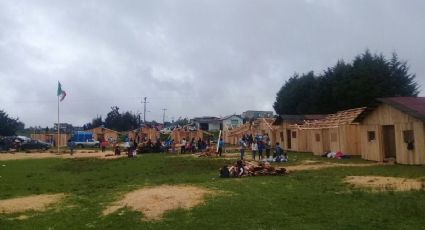 Construyen aulas de madera en Ocuilan, Edomex, para reubica a alumnos