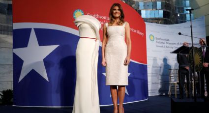 Melania dona vestido de la toma de posesión como presidente de Trump (VIDEO)