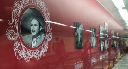 Honran a Pedro Infante con exposición fotográfica en el Metro 