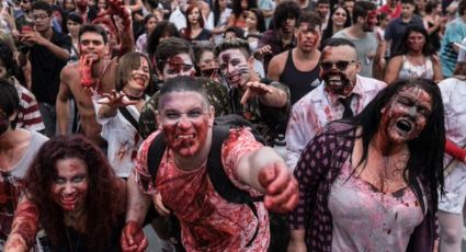 Inicia Marcha Zombie en CDMX (VIDEO)