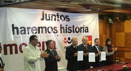 Morena, PT y PES crean coalición 'Juntos haremos historia'
