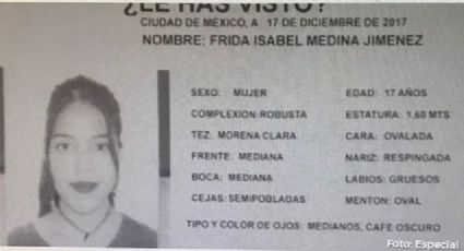 Detectives localizan a Frida Isabel; desapareció por voluntad propia