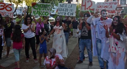 Protestan al estilo 'TWD' en Paraguay para evitar reelección de su presidente