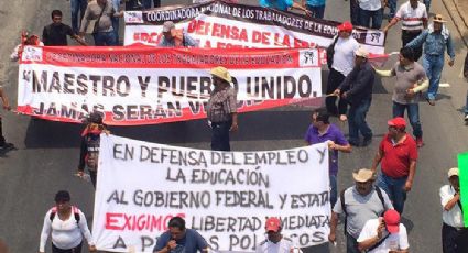 Magisterio disidente se manifiesta en Chiapas este 1 de mayo