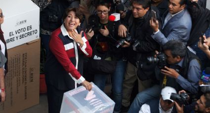 Emite Delfina Gómez su voto en el Edomex; confía en una jornada transparente