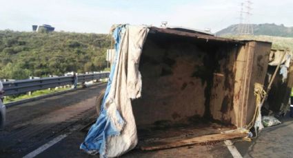 Accidentes viales afectan carreteras México-Querétaro y Chamapa-Lechería
