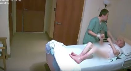 Captan en video a enfermero golpeando a anciano de 89 años
