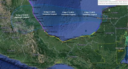 Franklin podría llega a las 4:00 hrs del jueves a costas de Veracruz y Tamaulipas