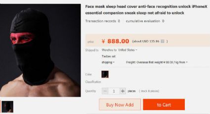 Venden máscaras contra el desbloqueo por Face ID del iPhone X 