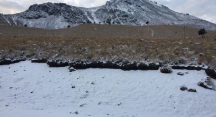 Nevado de Toluca registra la primera nevada del año