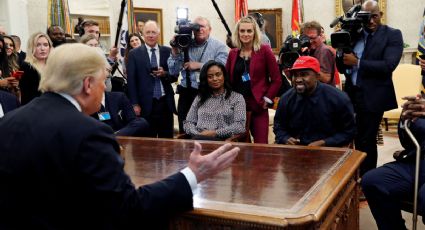 'Amo a este tipo', expresa Kanye West en una reunión con Trump 