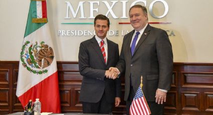 Se reúnen Michael Pompeo y EPN en los Pinos