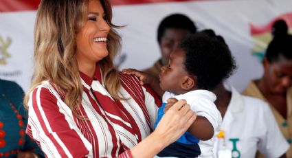 Melania Trump comienza en Ghana su gira por África (VIDEO)