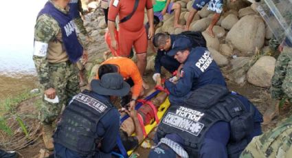 Rescatan a migrante hondureño que se ahogaba en el Río Suchiate
