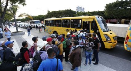 Migrantes avanzan, pero divididos (VIDEO) 