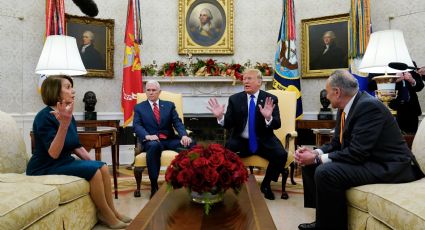 Trump amenaza a Pelosi y Schumer con cerrar Gobierno (VIDEO)