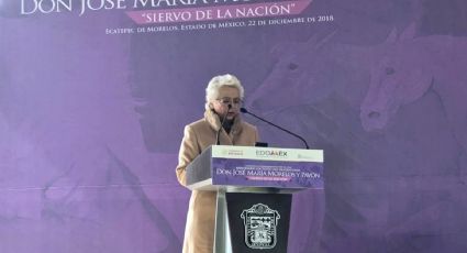 Acude Sánchez Cordero a ceremonia por aniversario luctuoso de Morelos