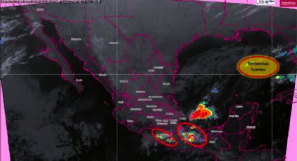Incrementa potencial de lluvias en centro, oriente y sureste de México