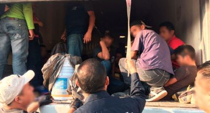 Rescatan a 137 migrantes de un tráiler en Tamaulipas (FOTOS) 