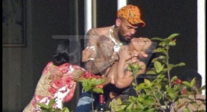 Captan a Chris Brown sujetando por el cuello a mujer (FOTOS) 