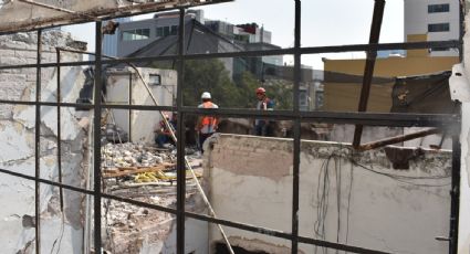 Concluyen trabajos de demolición de inmueble en la Roma Norte