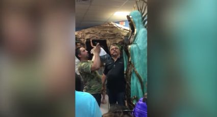 Fieles visitan imagen de la Virgen de Guadalupe que llora (VIDEO) 