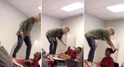 Maestra renuncia por despertar a alumno a 'golpes' (VIDEO) 