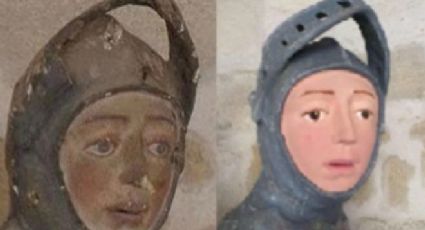 Fallida restauración convierte a San Jorge de Estella en el nuevo Ecce Homo (VIDEO)