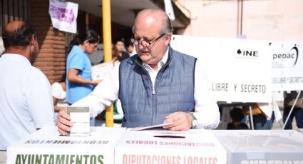 Emite su voto el gobernador de Morelos, Graco Ramírez 