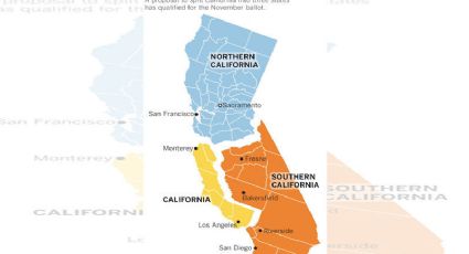 Iniciativa de dividir California en 3 estados no se incluirá en elecciones