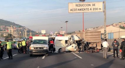 Suman 13 muertos tras accidente en autopista México-Pachuca