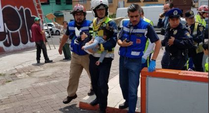 Rescatan a niño herido en la estación Chabacano del Metro