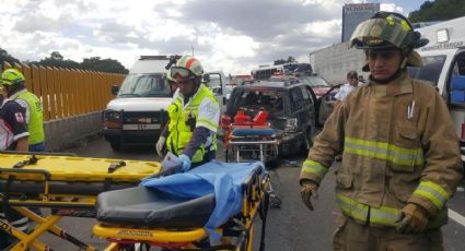 Accidente en la autopista México-Puebla (FOTOS) 