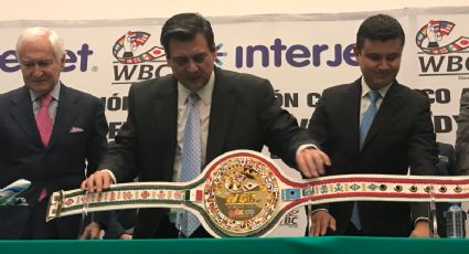 Presentan 'cinturón' de arte chiapaneco para 'Canelo' Álvarez o Gennady Golovkin