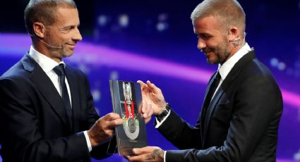Beckham es reconocido con premio Presidente de la UEFA (VIDEO)