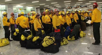 México envía a Canadá el cuarto grupo de combatientes de incendios forestales 