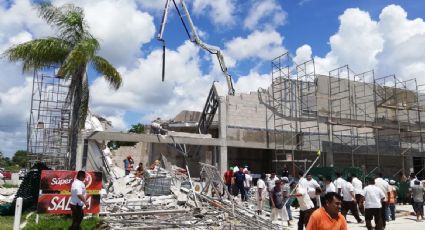 Derrumbe en construcción de Quintana Roo deja 1 muerto y varios lesionados (FOTOS)