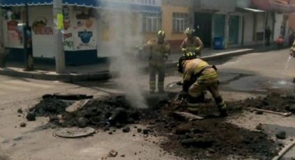 Muere bombero por inhalación de gas natural en Tláhuac
