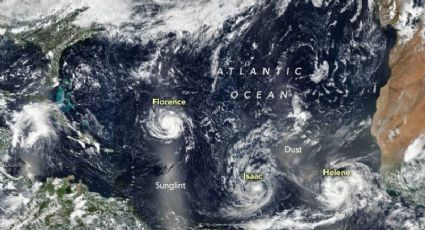 El huracán Florence viene acompañado; dos huracanes más se han unido a su trayecto