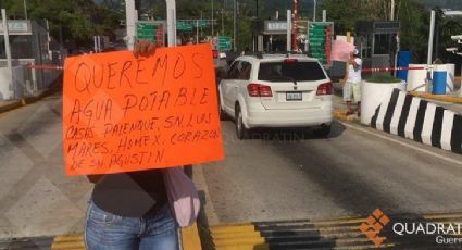 Por falta de agua, toman casetas de la Autopista del Sol en Acapulco 