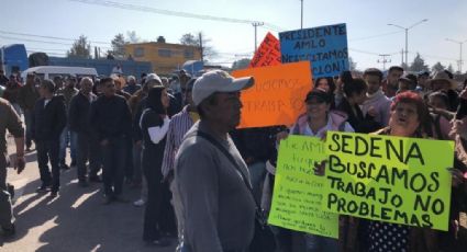 Siete horas de protesta de sindicatos en Aeropuerto de Santa Lucía