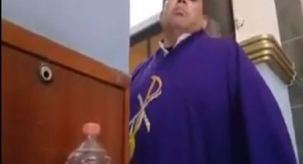 “No se hagan pend…”, exhiben a sacerdote insultando a feligreses (VIDEO)