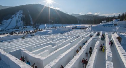 Este es el laberinto de nieve más grande del mundo