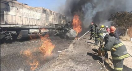 Pipa choca contra un tren en Aguascalientes (VIDEO)