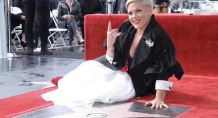 Cantante "Pink" celebra su estrella en el Paseo de la Fama de Hollywood