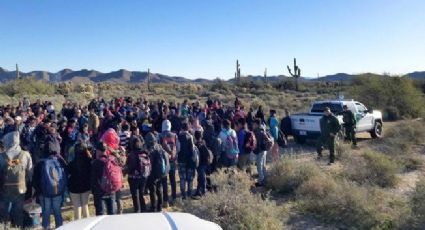 Detienen a 325 migrantes centroamericanos en frontera Arizona-México