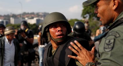 Un militar resulta herido de bala durante movimiento contra Maduro
